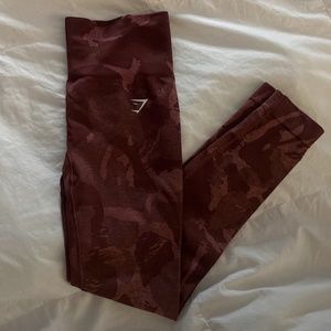 Gym Shark Camo Leggings 🍒🤎